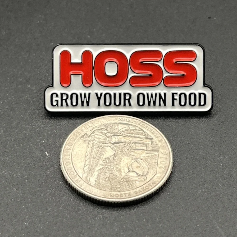 Hoss Grow Your Own Food‎ Garden Company Lapel Hat Pin